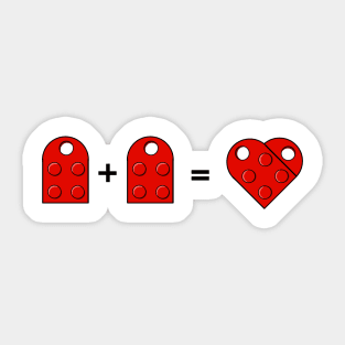 LEGO love Sticker